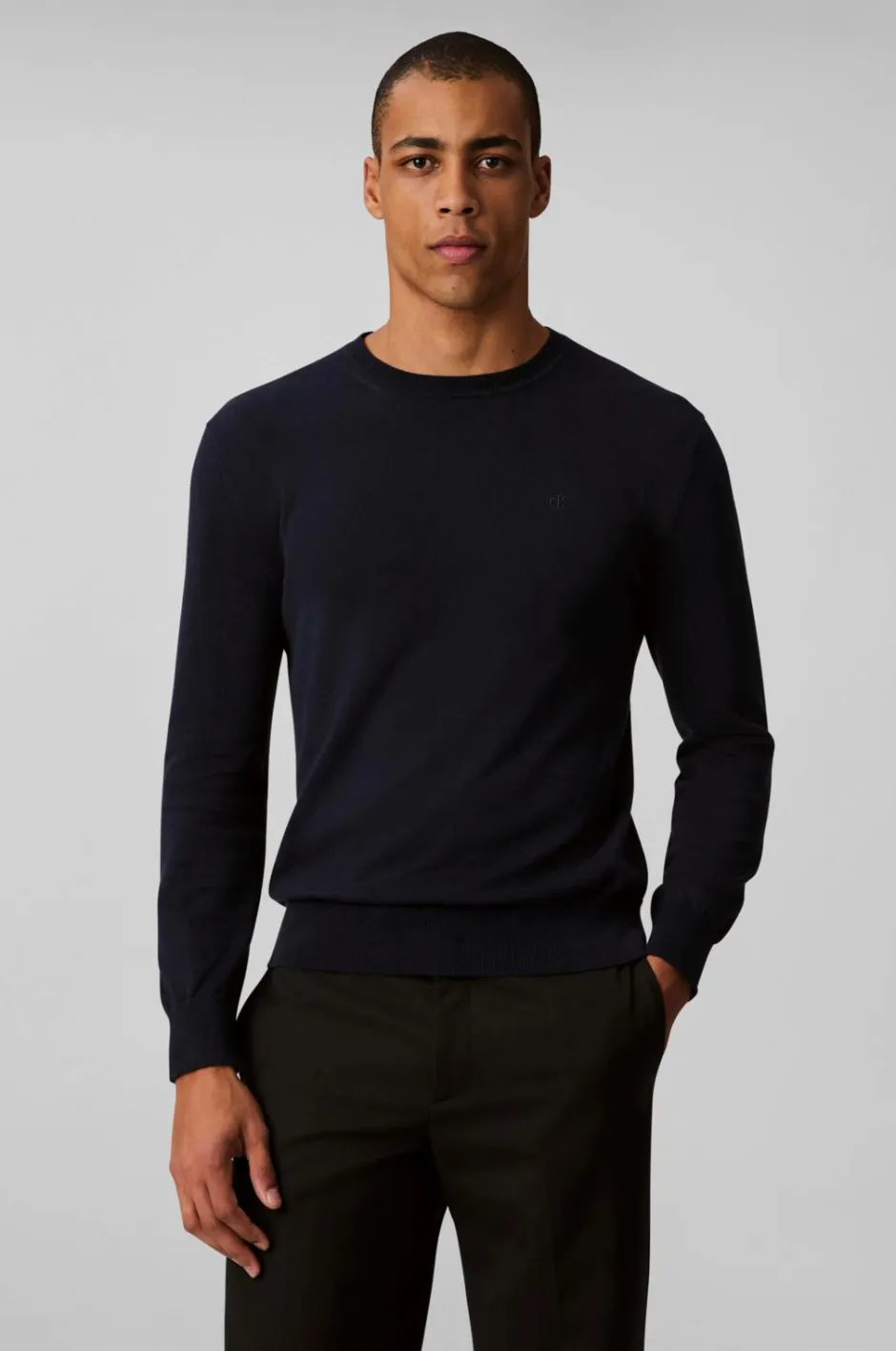 Calvin Klein Trøje LS Supima Cotton Crew 14gg^ Trøjer