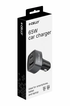 New Biloplader 1xusb-c PD 1xusb-a 65w Mobiltelefoner, Tablets & Tilbehør