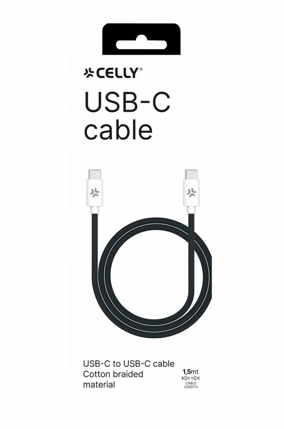 Sale Kabler USB-C – USB-C 60W 1,5 m Mobiltelefoner, Tablets & Tilbehør