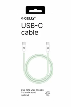 Outlet Kabler USB-C – USB-C 60W 1,5 m Mobiltelefoner, Tablets & Tilbehør
