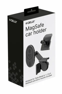 Celly MagSafe bilholder til Tesla Model X, Y, 3, S-skærm + instrumentbræt^ Mobiltelefoner, Tablets & Tilbehør