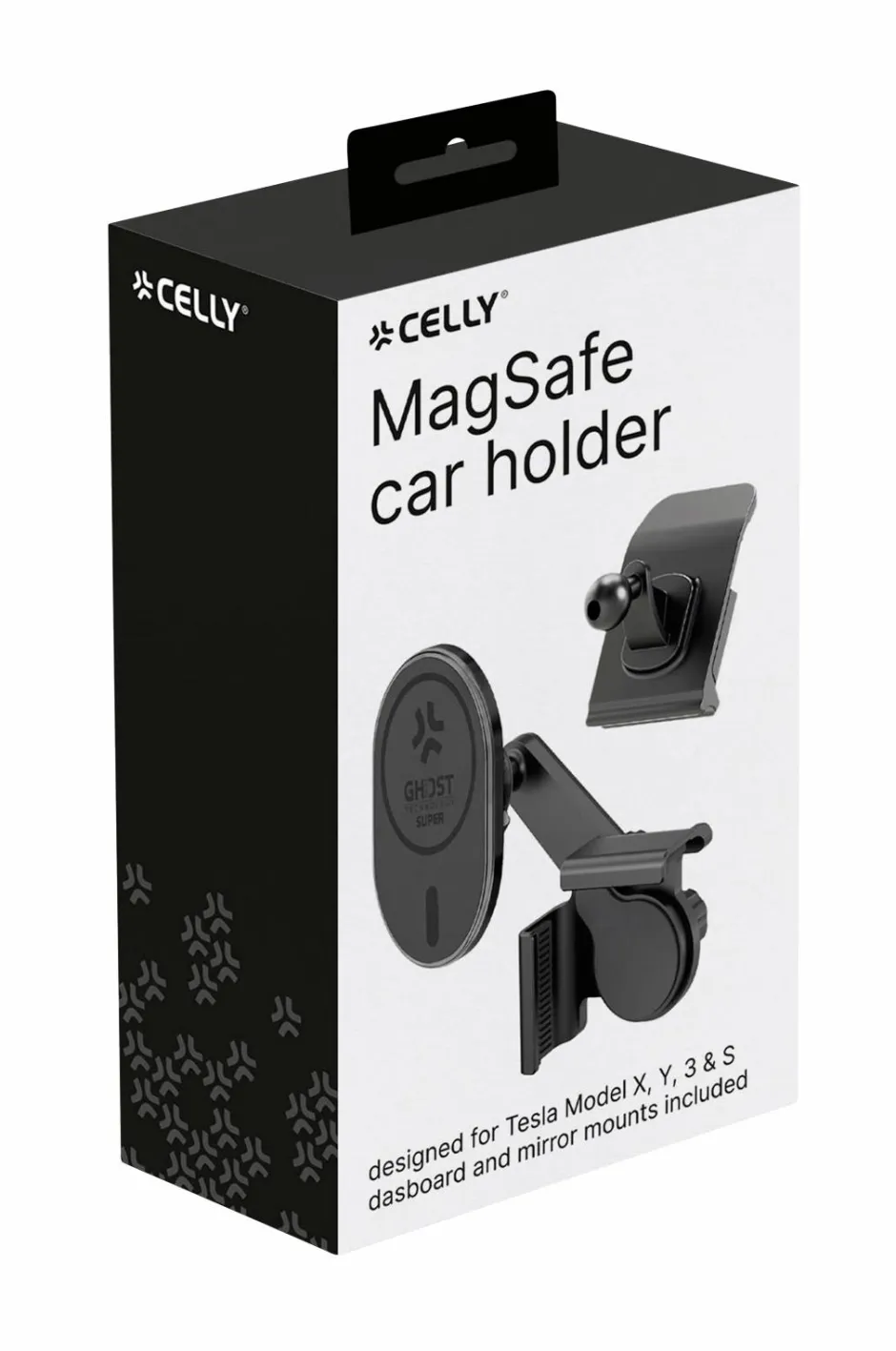Celly MagSafe bilholder til Tesla Model X, Y, 3, S-skærm + instrumentbræt^ Mobiltelefoner, Tablets & Tilbehør