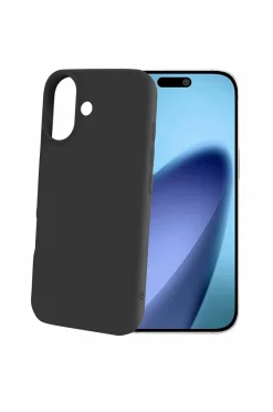 Online Mobiltelefoncover Cromo Soft Rubber Case Iphone 17 Svart Mobiltelefoner, Tablets & Tilbehør