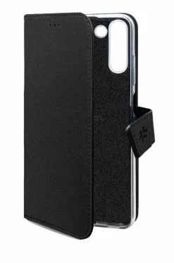 Celly Tegnebogetui Wally Wallet Case Galaxy S25+ Sort^ Mobiltelefoner, Tablets & Tilbehør