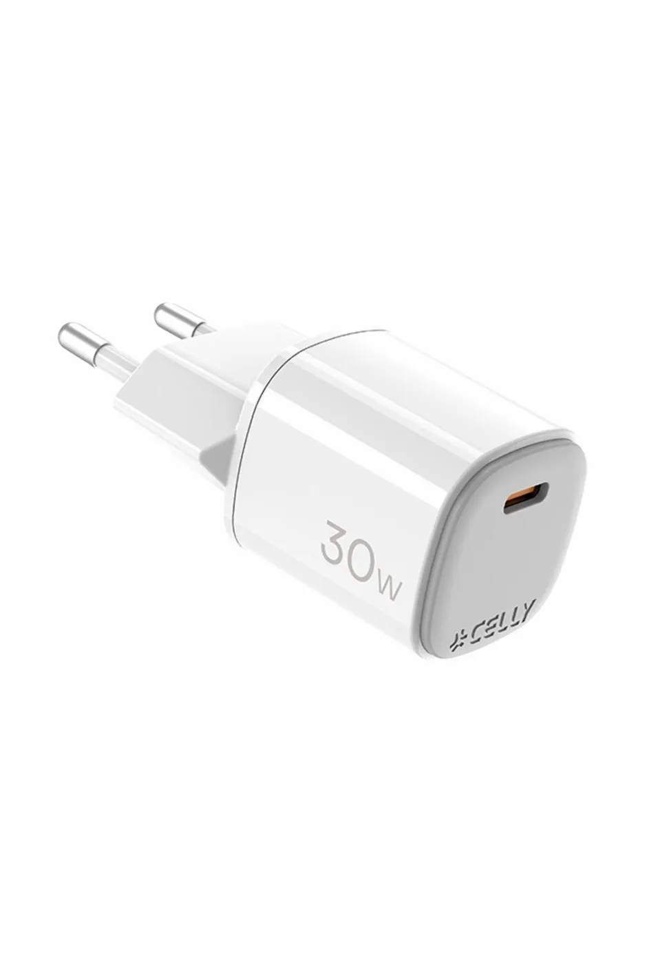 Celly Usb-oplader Gan 1 x Usb-c PD 30w^ Mobiltelefoner, Tablets & Tilbehør