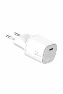 Celly Usb-oplader Gan 1 x Usb-c PD 25w^ Mobiltelefoner, Tablets & Tilbehør