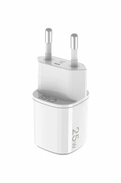 Celly Usb-oplader Gan 1 x Usb-a + 1 x Usb-c PD 25w^ Mobiltelefoner, Tablets & Tilbehør