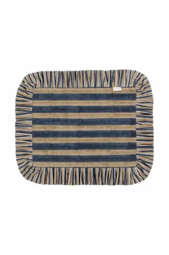 Chamois Dækkeservietter med flæser Jaipur STRIPE, sæt med 2^ Borddækning & Servering|Bordtekstiler