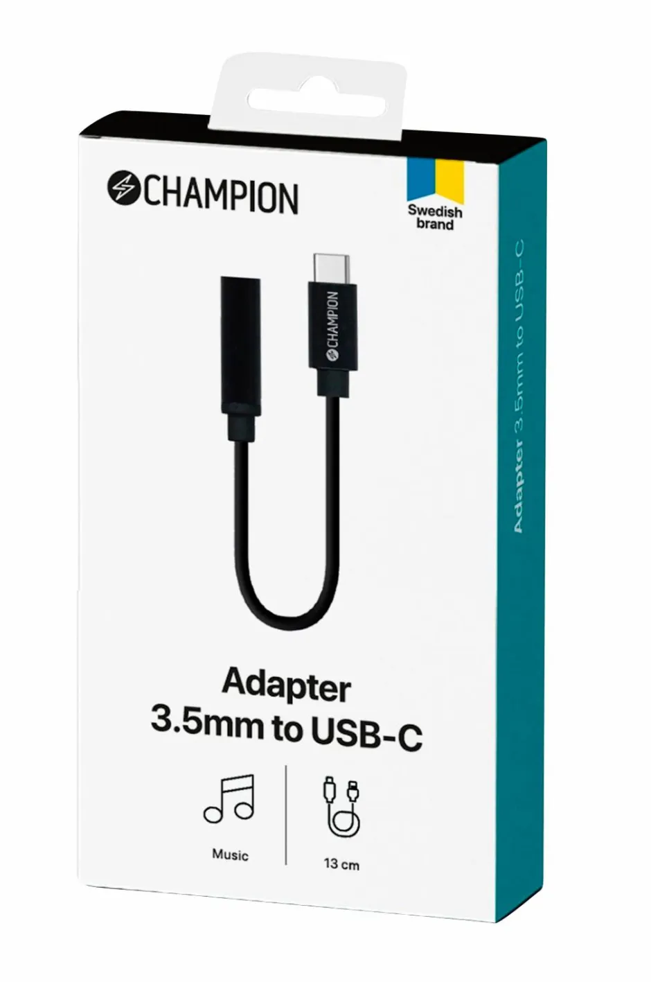 Champion Nordic Adapter USB-C 3,5 mm Dac^ Mobiltelefoner, Tablets & Tilbehør