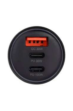 New Biloplader 30W 3-port QC/PD Mobiltelefoner, Tablets & Tilbehør