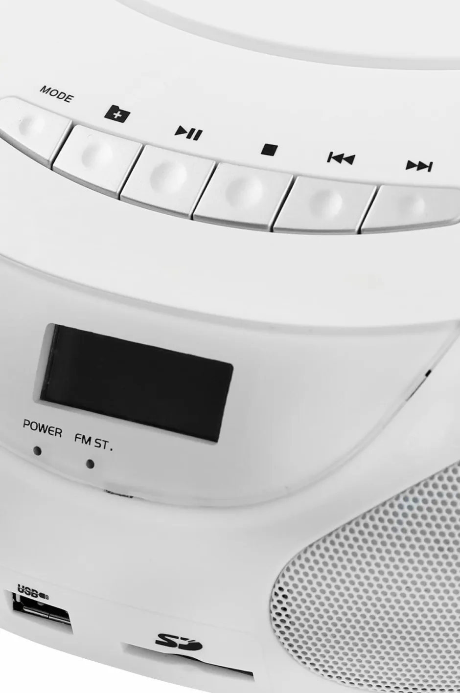 Best Boombox CD/Radio/MP3/USB White ABB200W Tv, Lyd & Det Smarte Hjem