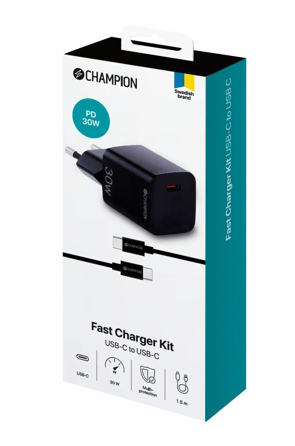 Oplader 30 W + USB-C-kabel Mobiltelefoner, Tablets & Tilbehør