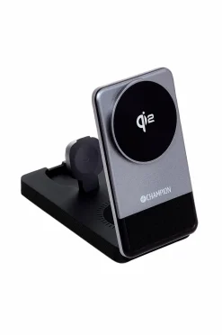 Hot Trådløs oplader Champion 3-in-1 Qi2 Mobiltelefoner, Tablets & Tilbehør
