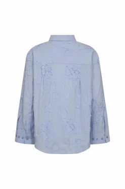 Clearance Skjorte XavierCC Stripe Flower Dame Skjorter & Bluser