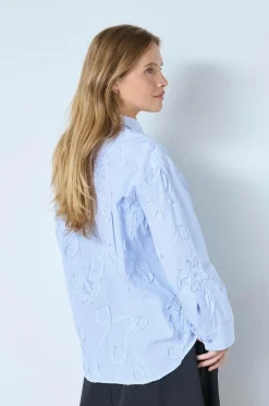 Clearance Skjorte XavierCC Stripe Flower Dame Skjorter & Bluser