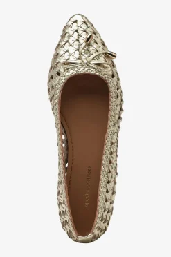 Copenhagen Shoes Ballerinasko ON MY Love Gold^Dame Ballerinasko