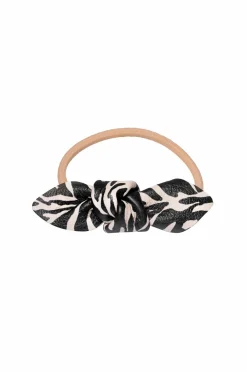 New Leather Bow Small Hair Tie Dame Håraccessories