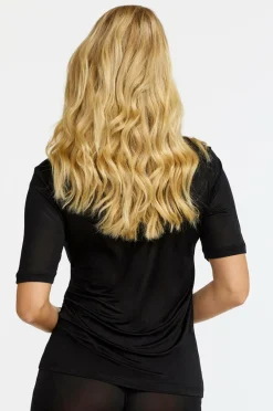 Damella Top Short Sleeve i silke^Dame Loungewear & Homewear