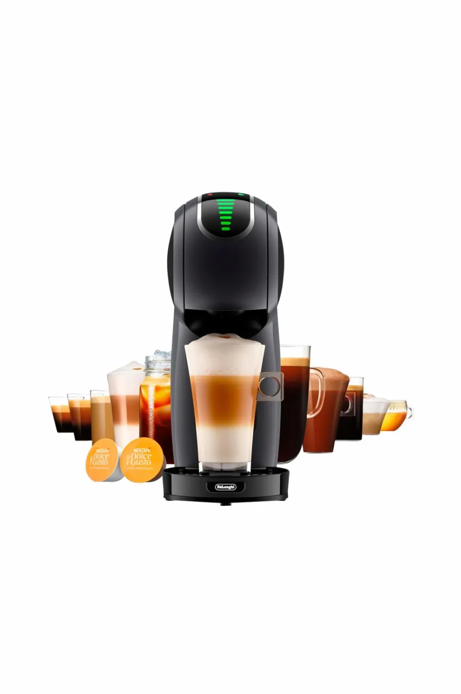 Delonghi Kapselkaffemaskine Edg426.gy Genio S Touch Automatic Anthracite^ Kaffe- & Espressomaskiner