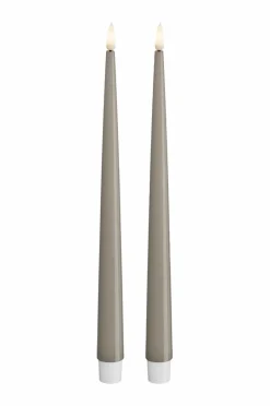 New LED Keglelys skinnende 2,2x28 cm 2 stk. Lys & Duft