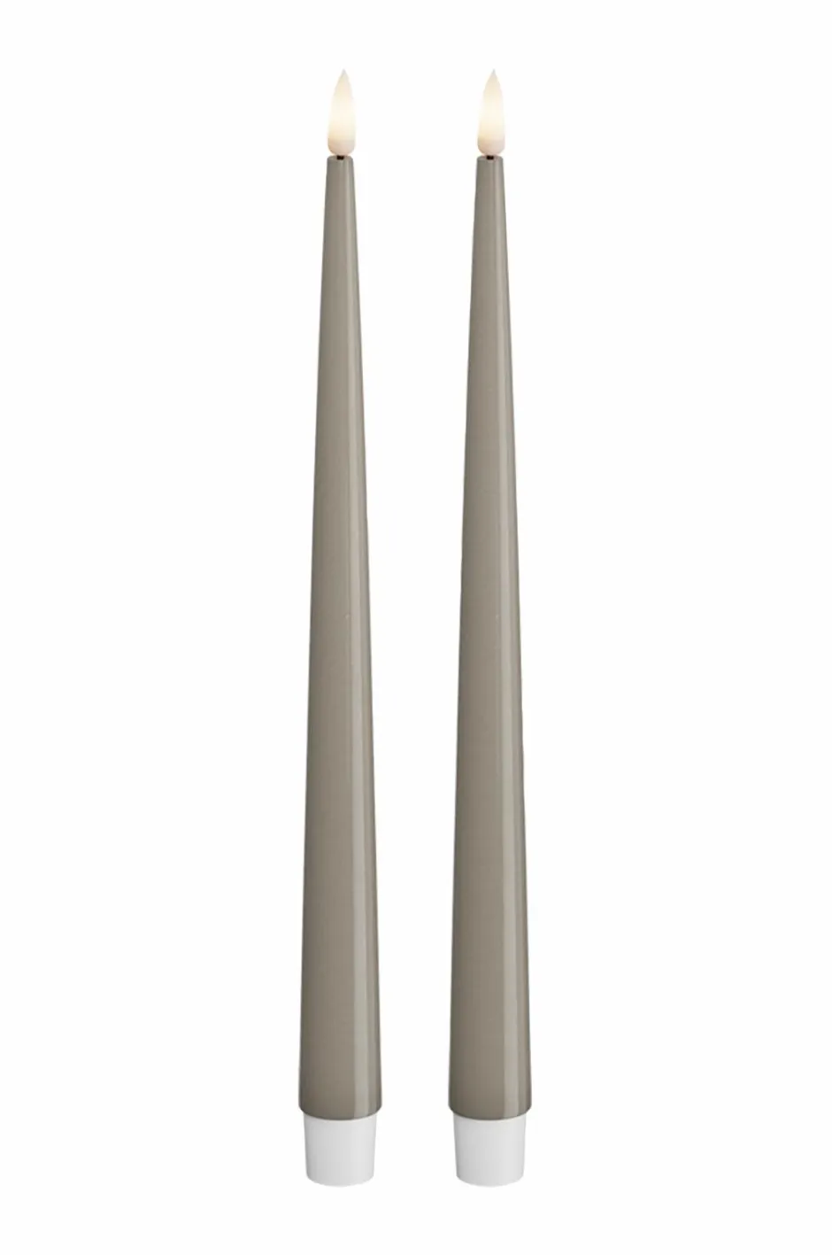 New LED Keglelys skinnende 2,2x28 cm 2 stk. Lys & Duft