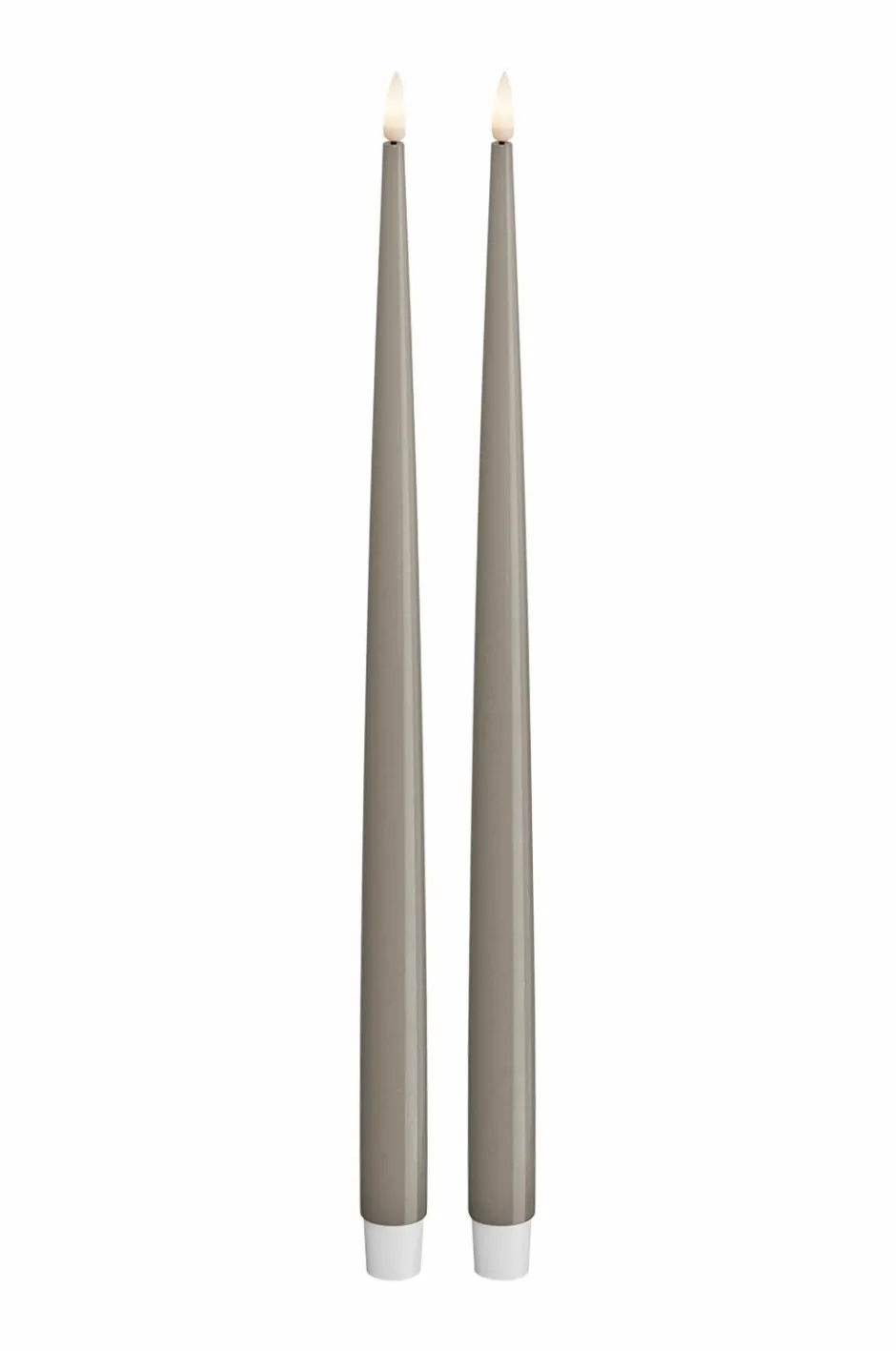 LED Taper Candle Shiny 2,2x38 cm 2 stk. Lys & Duft