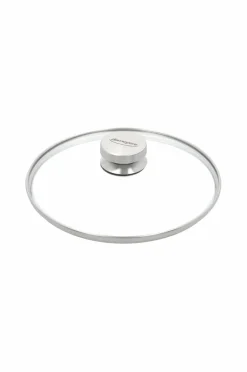 Sale Låg 24 cm, glas med stålknop Pander & Gryder