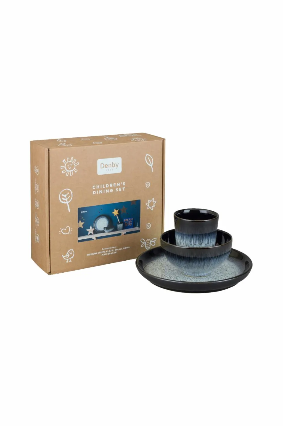 Denby Børneservice Halo 3 dele^Børn Barnevognstilbehør|Made & Trøste