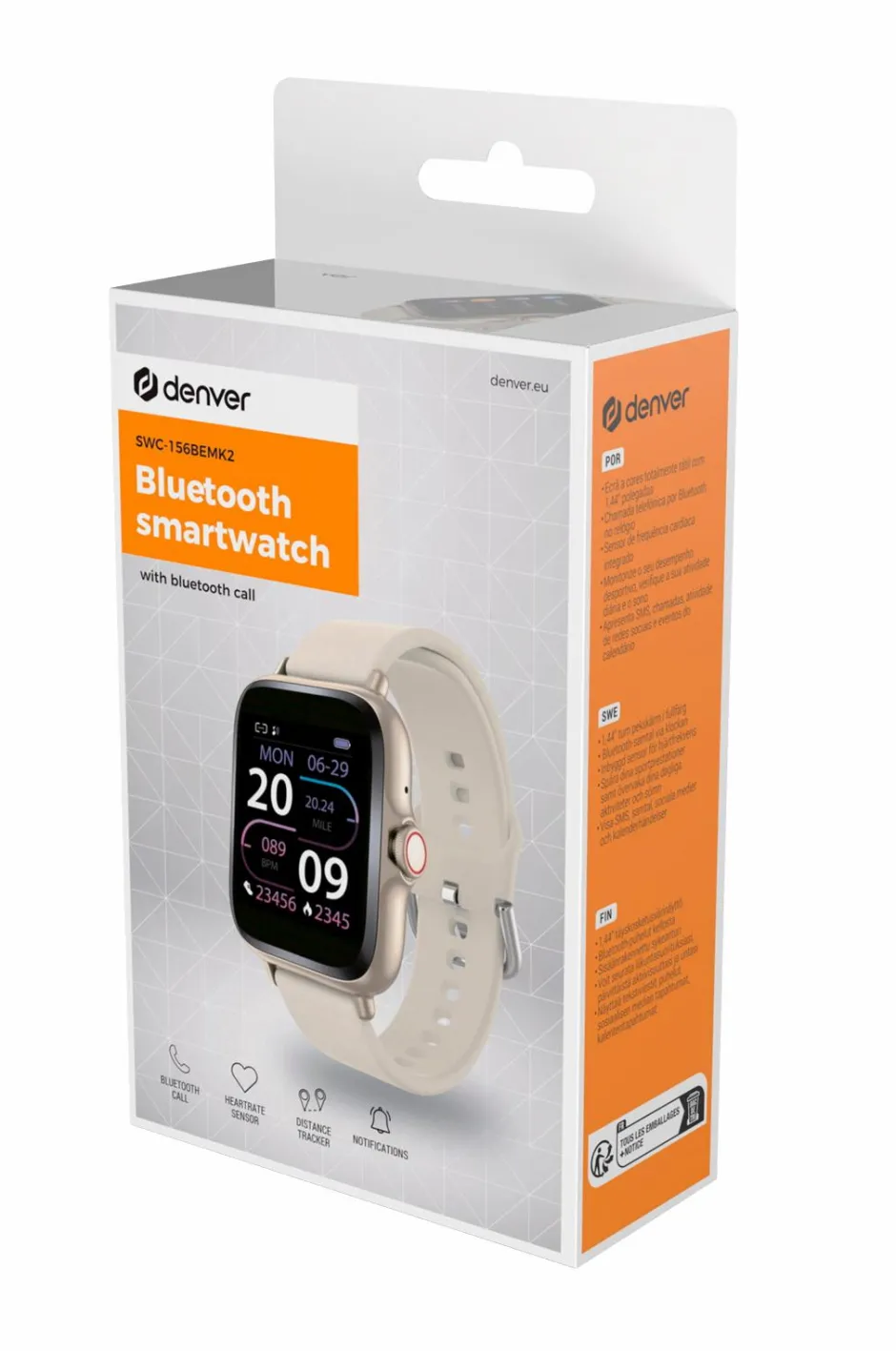 Sale Smartwatch 1,44" display Dame Ure|Træningsredskaber & Udstyr