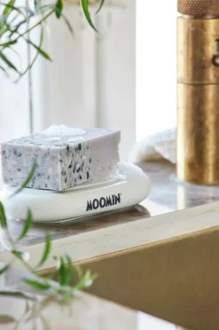 Clearance Sæbeskål Mumin 12x7 cm Hvid Badeværelsestilbehør