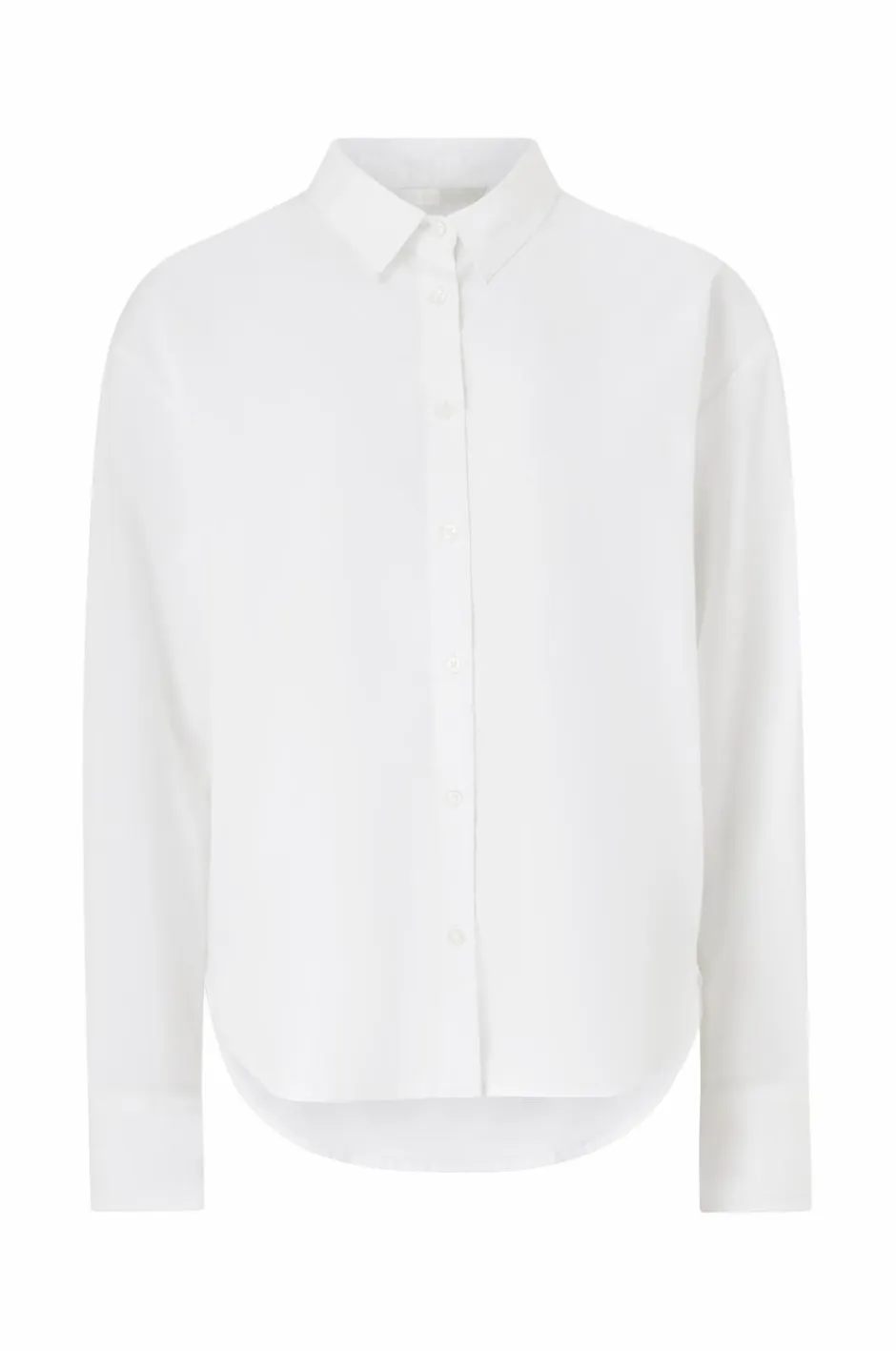 New Collection Afslappet skjorte i bomuldspoplin Dame Skjorter & Bluser