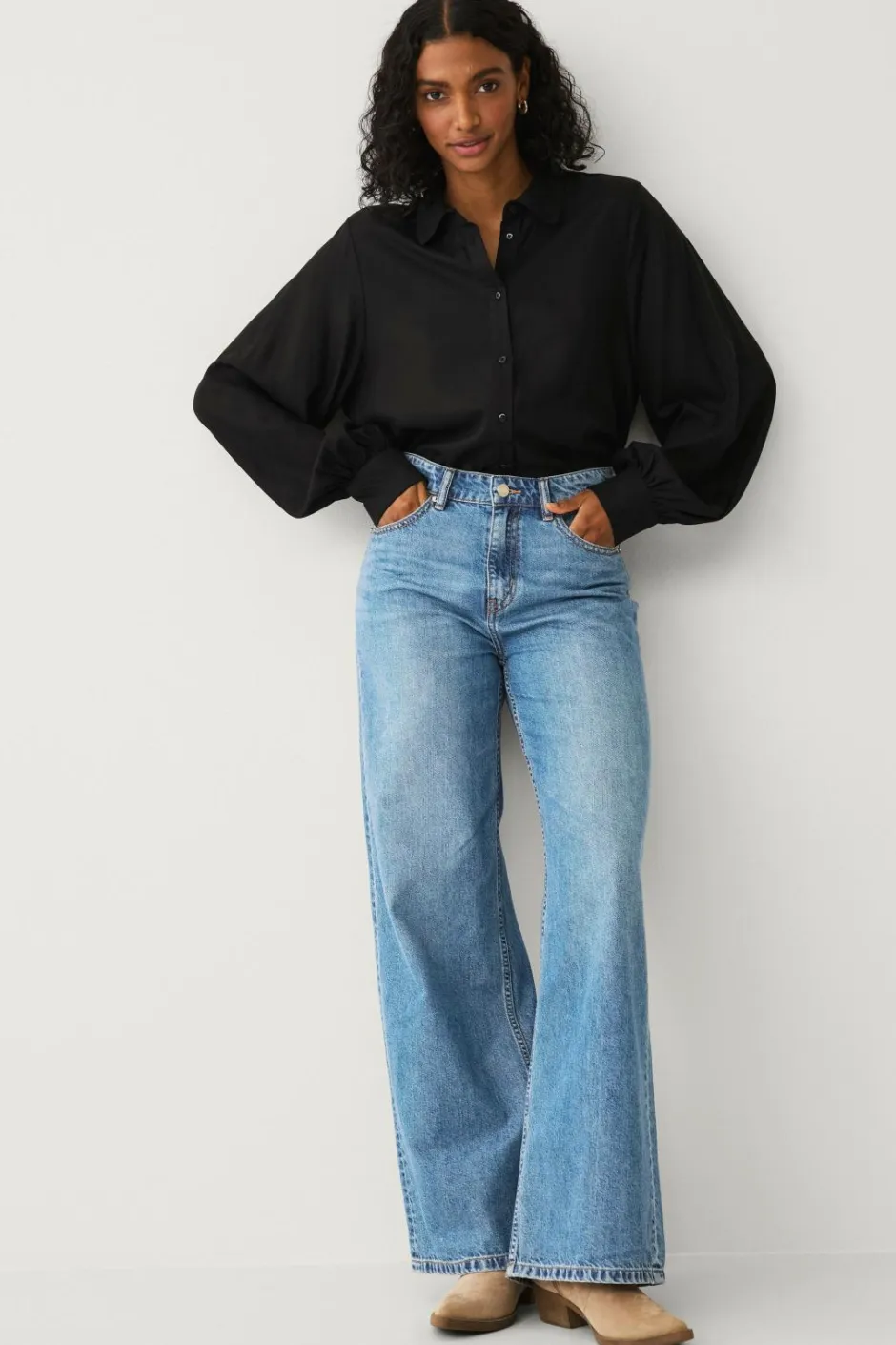 Online Collection Bluse i viskose Dame Skjorter & Bluser