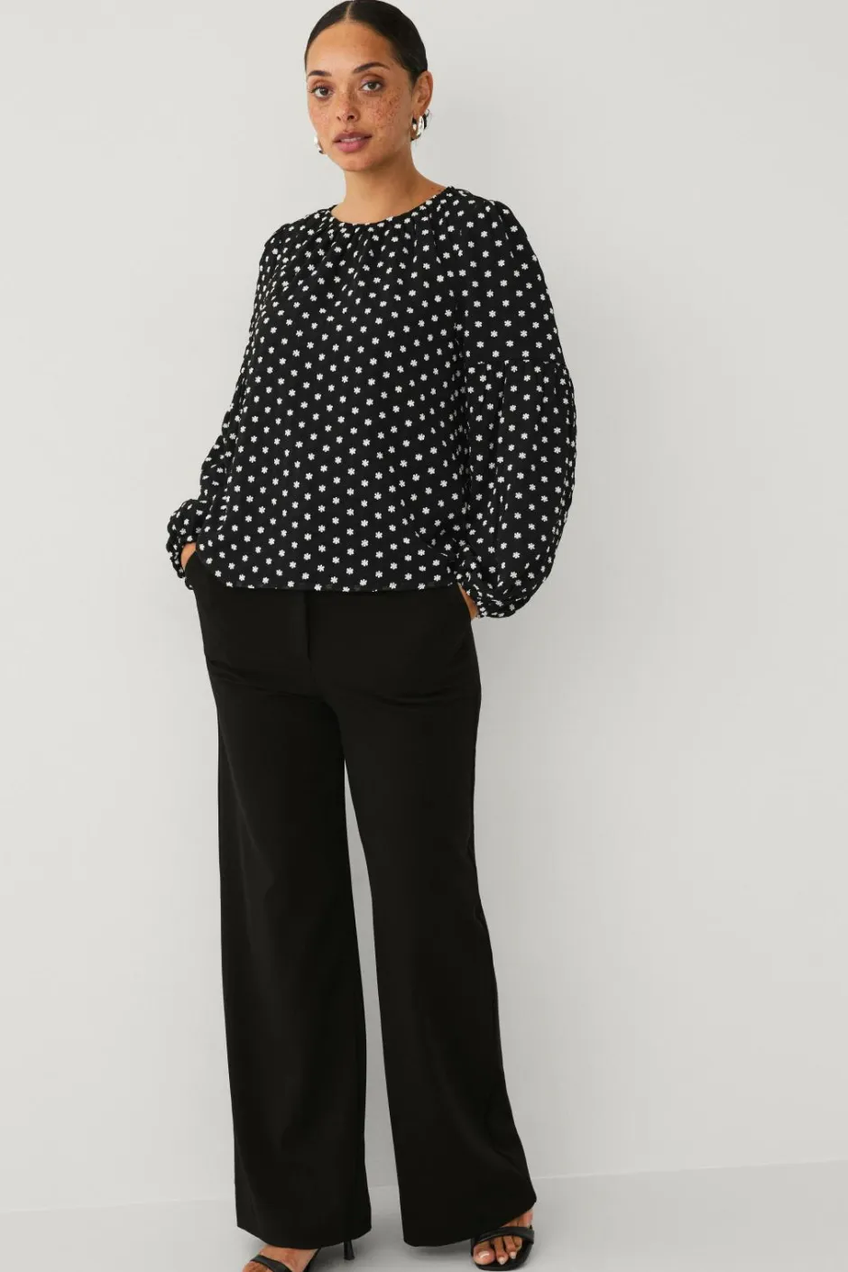 Ellos Collection Bluse med ballonærme^Dame Skjorter & Bluser