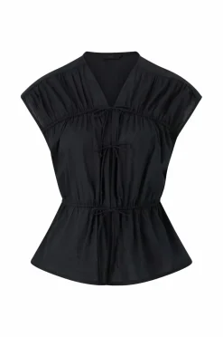 Hot Collection Bluse med snørebånd Dame Skjorter & Bluser