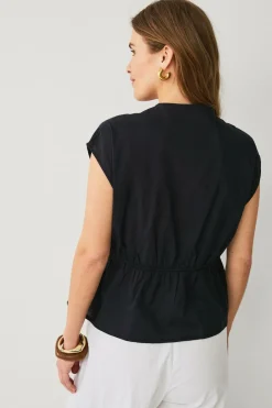 Hot Collection Bluse med snørebånd Dame Skjorter & Bluser