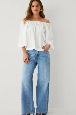 Outlet Collection Bluse uden skuldre Dame Skjorter & Bluser