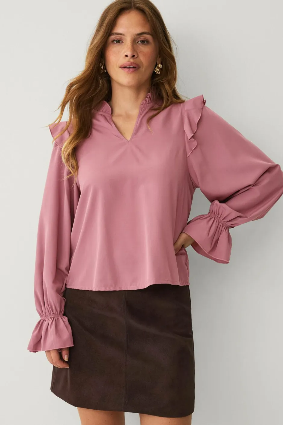 Ellos Collection Bluse med volanter^Dame Skjorter & Bluser