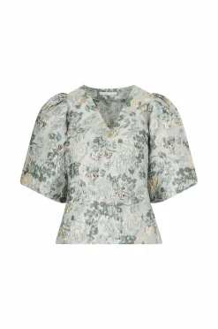 Hot Collection Bluse med ballonærmer Dame Skjorter & Bluser