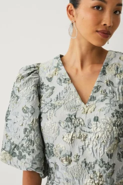 Hot Collection Bluse med ballonærmer Dame Skjorter & Bluser