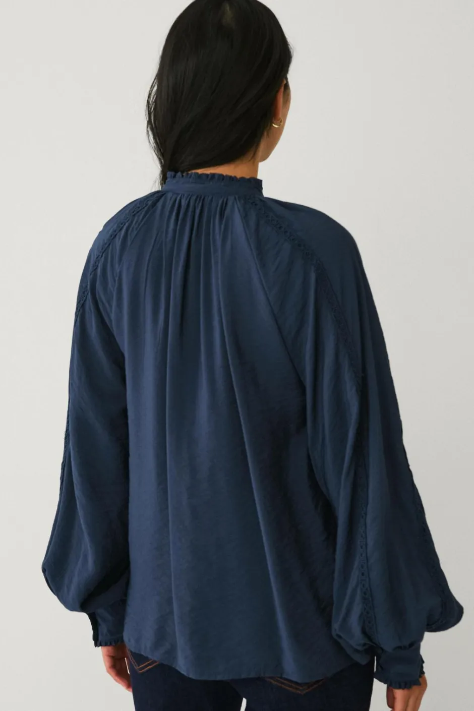 Ellos Collection Bluse med blondedetaljer^Dame Skjorter & Bluser