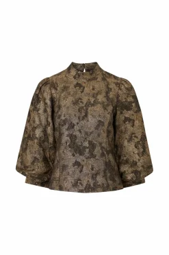 New Collection Bluse i Jacquard Dame Skjorter & Bluser