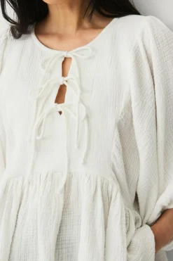 Hot Collection Bluse i musselin Dame Skjorter & Bluser