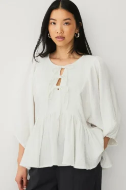 Hot Collection Bluse i musselin Dame Skjorter & Bluser
