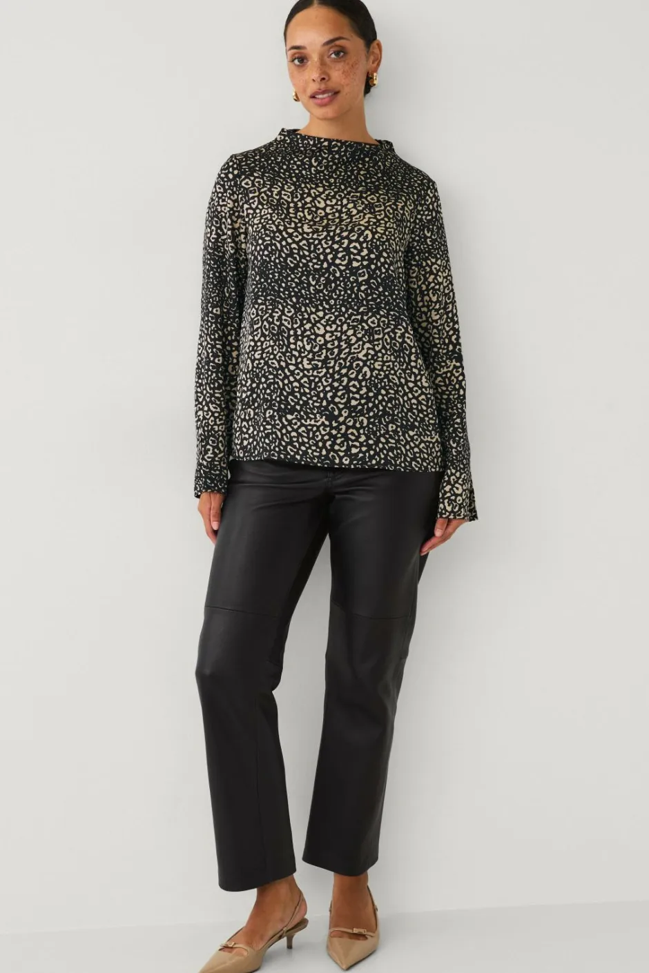Ellos Collection Bluse i satin^Dame Skjorter & Bluser
