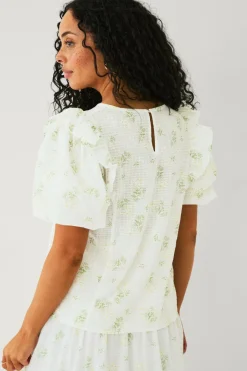 Ellos Collection Bluse med ballonærmer^Dame Skjorter & Bluser