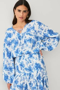 Ellos Collection Bluse i krøllet viskose^Dame Skjorter & Bluser