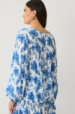 Ellos Collection Bluse i krøllet viskose^Dame Skjorter & Bluser