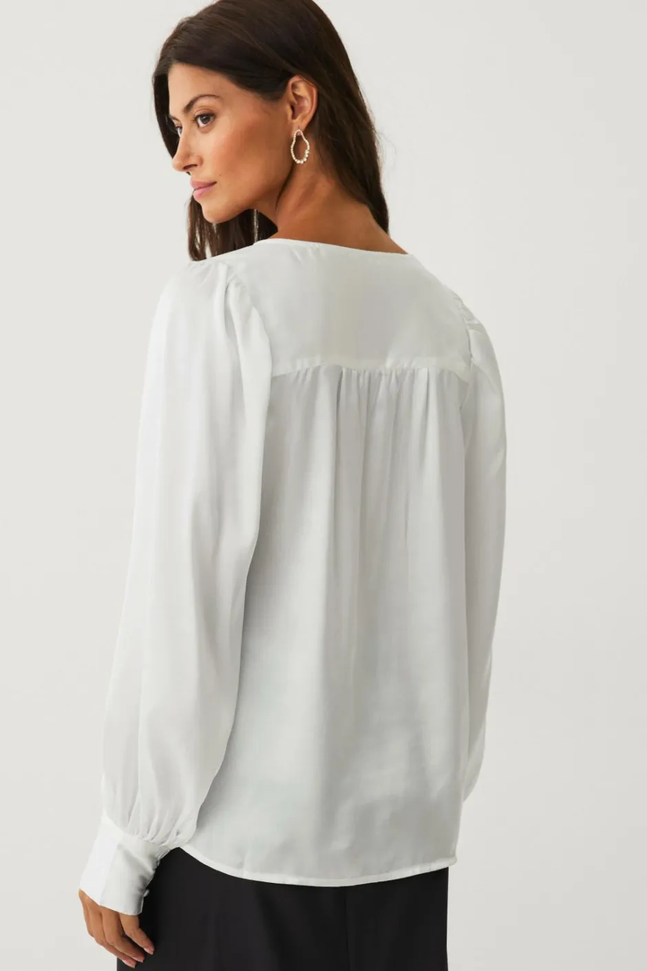 Sale Collection Bluse i satin Dame Skjorter & Bluser