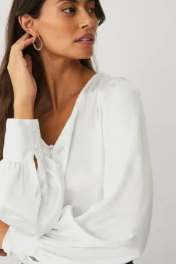 Sale Collection Bluse i satin Dame Skjorter & Bluser