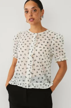 Ellos Collection Bluse med volanter^Dame Skjorter & Bluser